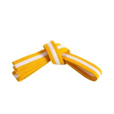 280 cm, Gul m/Hvit stripe i midten