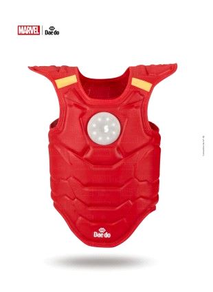 Iron Man Rød Elektronisk Vest, Størrelse: XXXS