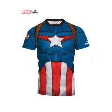 Captein America Full Print T-Shirt, Størrelse: 10