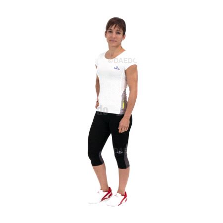 Women's T-Shirt White Fit4Combat, Størrelse: L
